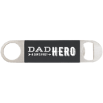 GFT1265 Personalized Black silicone grip bottle opener — laser engraved custom design