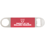 GFT1266 Personalized Red silicone grip bottle opener — laser engraved custom design