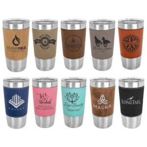 20oz Ringneck Tumbler with Leatherette Grip 10 colors