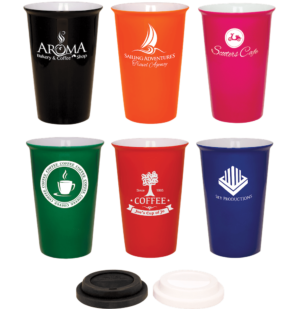 Latte LazerMugs 6 colors with lids