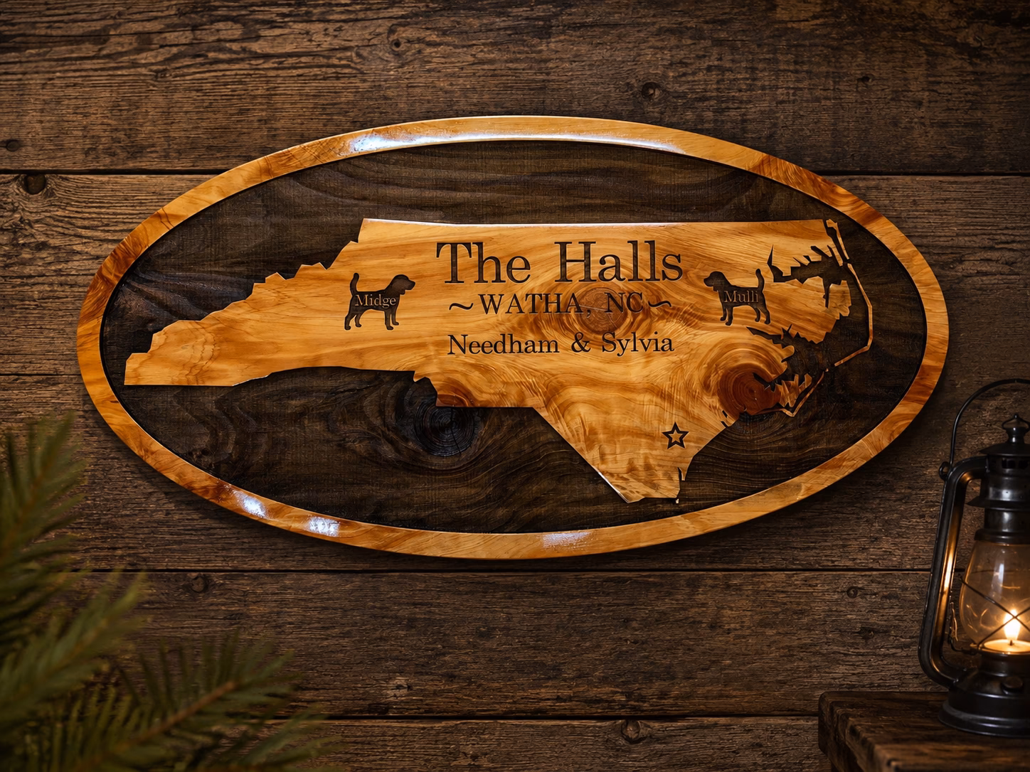 Halls Cedar Sign