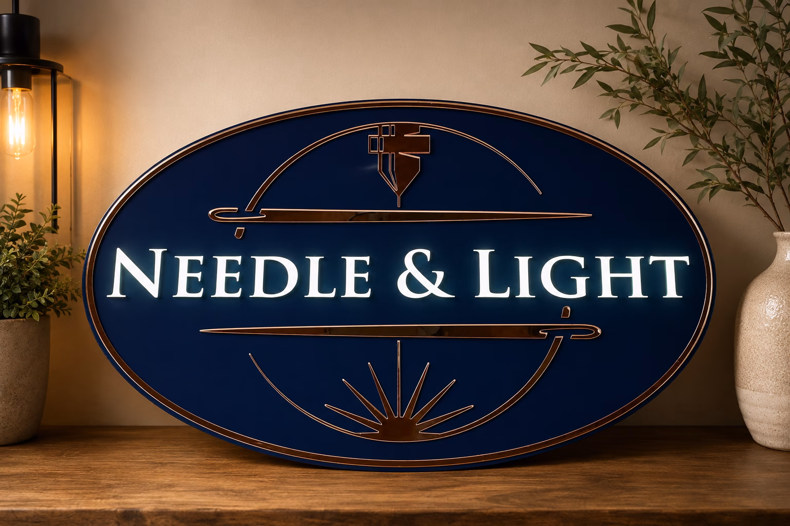 Needle and Light Sign