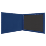 Blue/Silver Leatherette Certificate Holder Blank