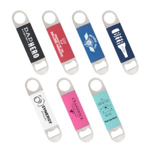 Bottle openers with silicone grips 7 colors