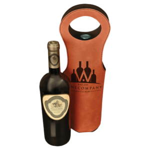Rawhide Leatherett Wine Carrier with Bottles