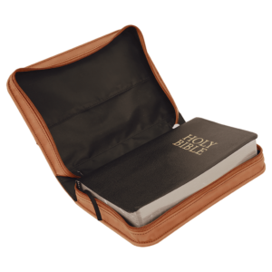 Leatherett Bible Cover Shown Open