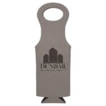 Gray Leatherett Wine Carrier